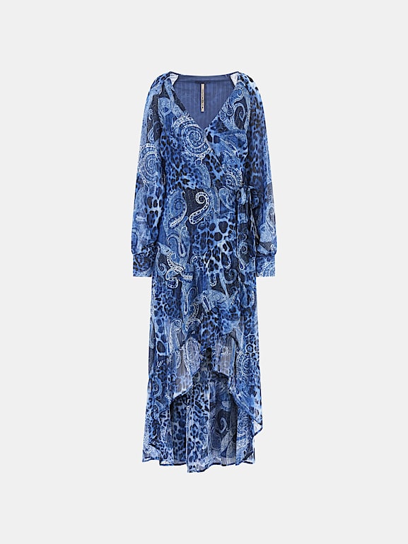 user_e02382fe様 GUESS® Długa sukienka z printem paisley Kobieta