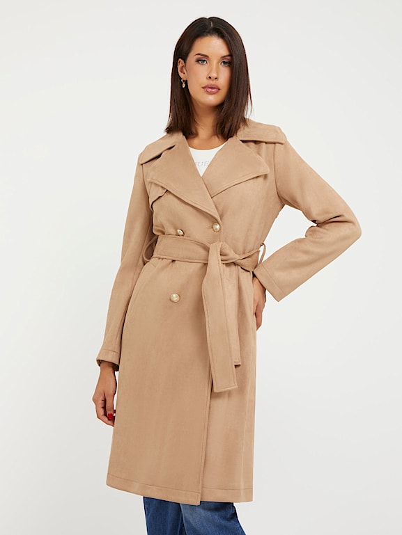 GUESS Trench daim synth tique Femme