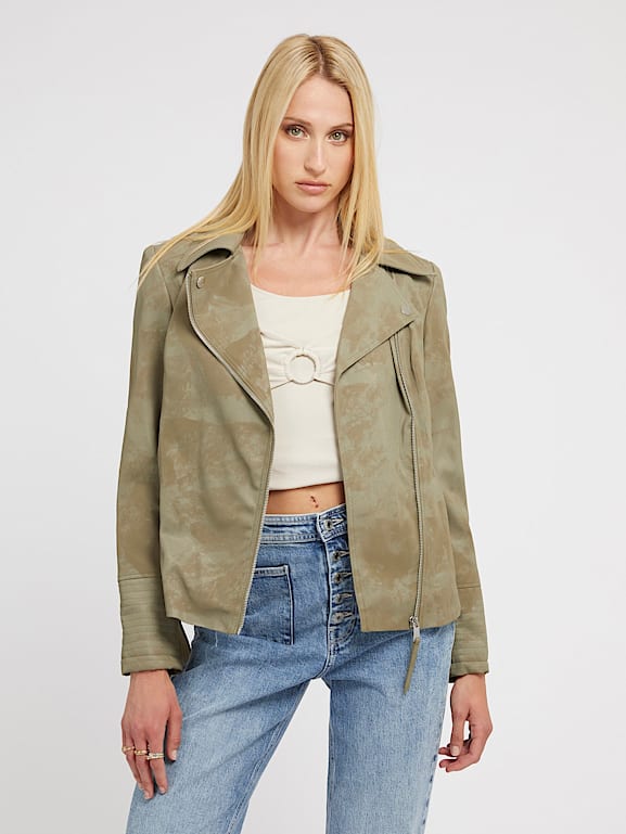 Guess suede jacket womens sale