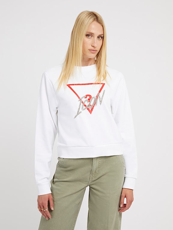 GUESS Felpa con logo triangolo Icon