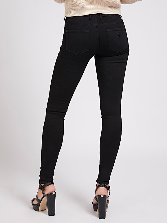 Buy Lyush Black Pocket Zipper Jeggings For Girls Online at Best