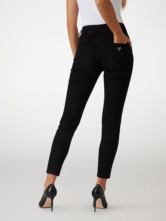 Black guess jeans top