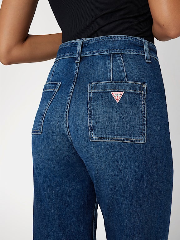 GUESS Dakota wide leg denim pant Women