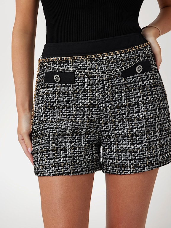Short femme tweed outlet