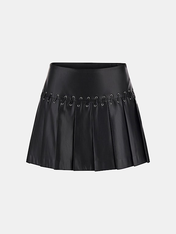 GUESS Faux leather mini skirt Women
