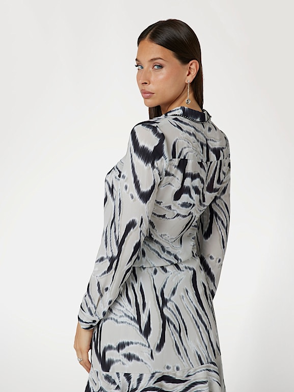 Chemisier imprimé zebre top