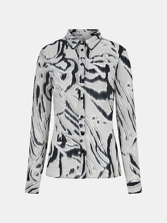 GUESS Chemisier imprime zebre Femme
