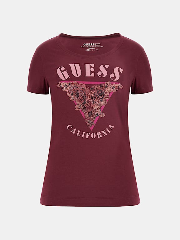 GUESS Flower logo t shirt