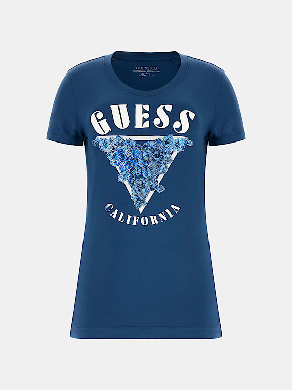 T shirt logo guess outlet