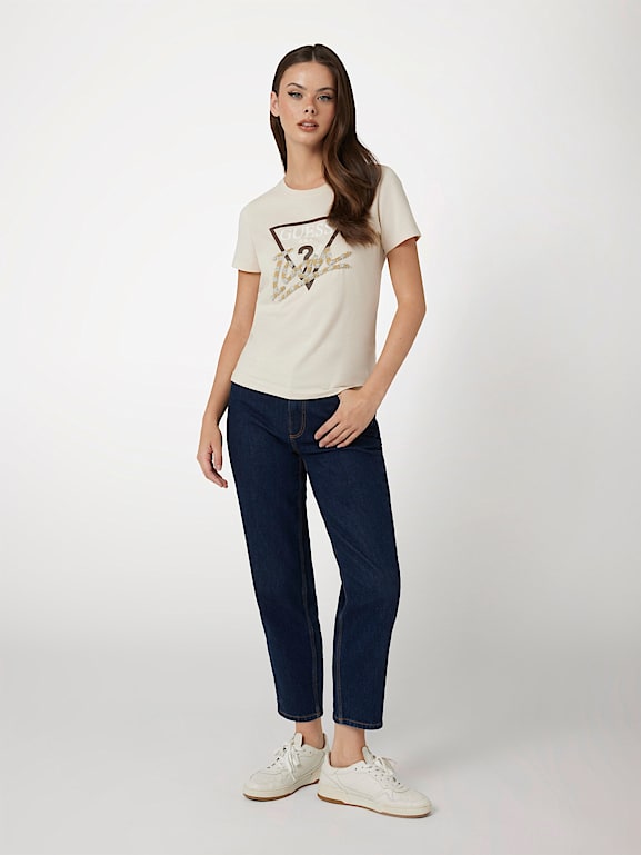 GUESS Camiseta con logotipo Icon Mujer