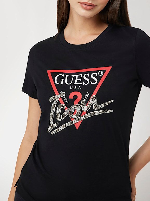 Guess icon shirt hot sale