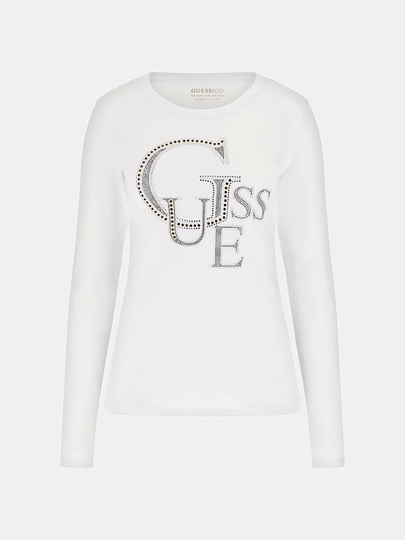 T shirt bianca guess top