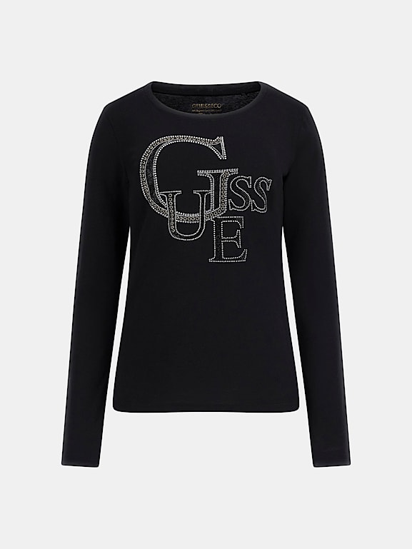 GUESS Studs front logo t shirt Women