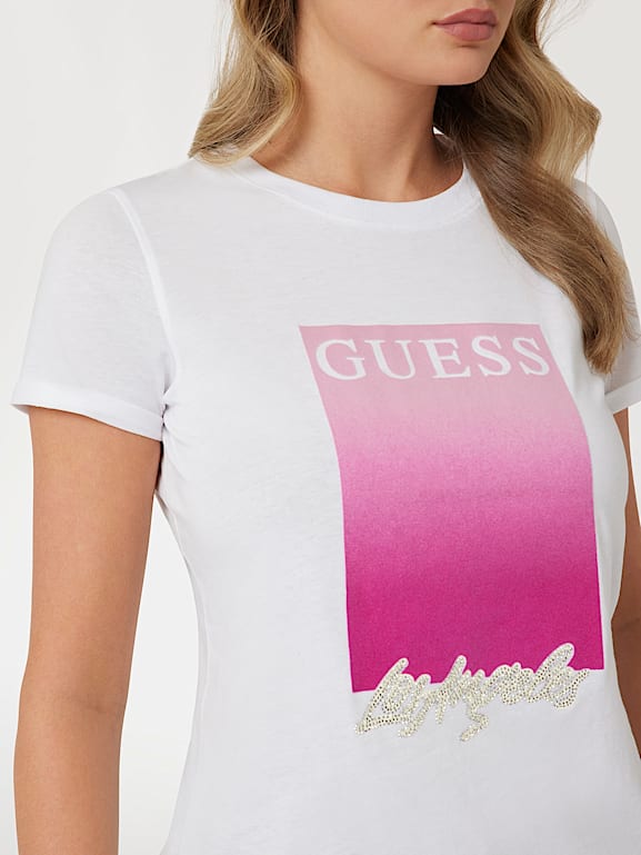 T shirt bianca guess outlet