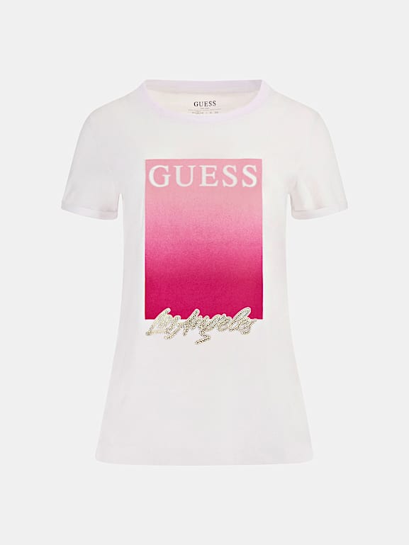 GUESS T Shirt Frontlogo Damen