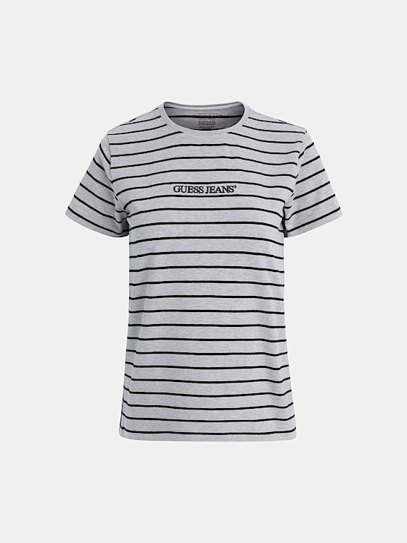 Guess jeans t shirt rayé sales