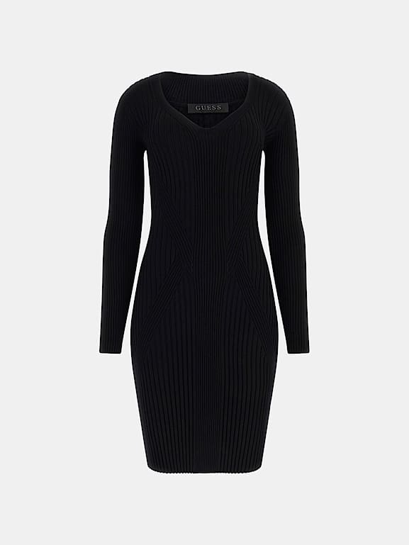 Guess black sweater dress deals