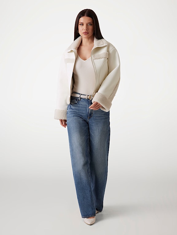 Reversible leather jacket womens shop
