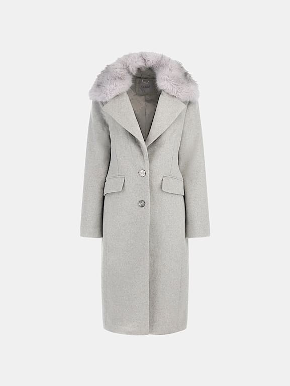 Guess wool blend car coat store