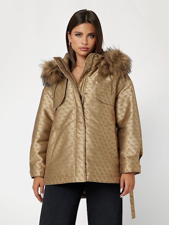 GUESS 4G logo parka