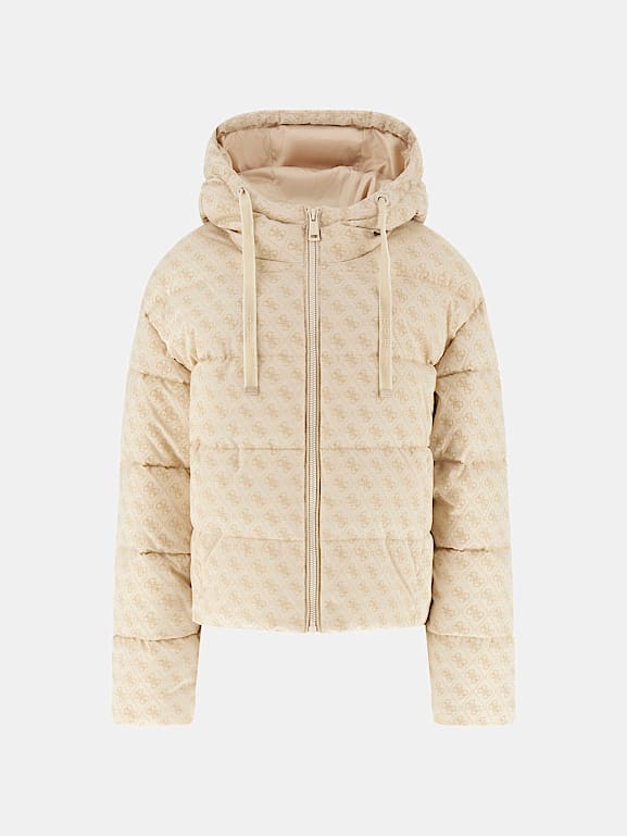 美品　GUESS 4G Logo Hooded Puffa Jacket GUESS] 4G Logo Hooded Puffa Jacket[品番：GUEW0008910]｜GUESS