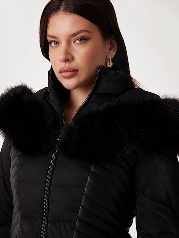 GUESS Faux fur hood puffer