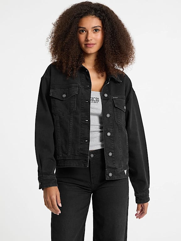 Oversized Denim Trucker Jacket Women GUESS Jeans