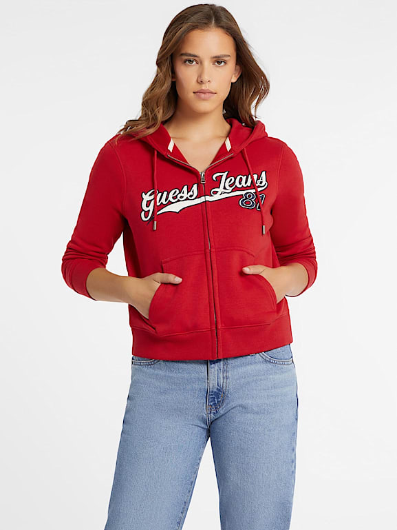 Guess classic logo hoodie top