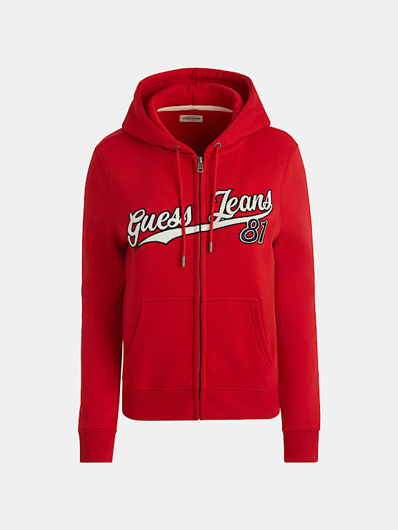 Red guess hoodie 2025