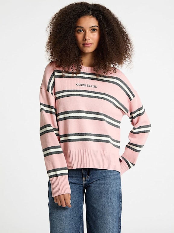 Guess sweater striped online