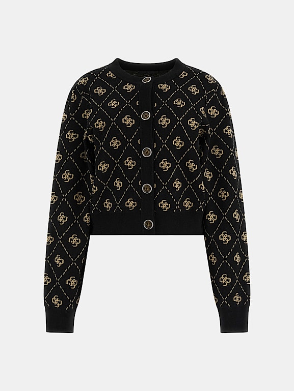 GUESS 4G logo wool blend cardigan Women