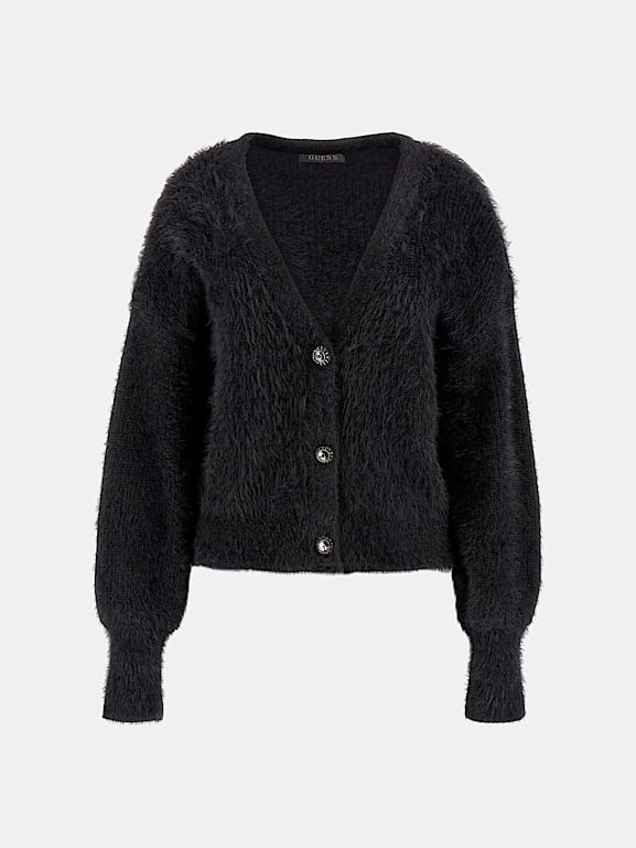 GUESS Fuzzy yarn cardigan