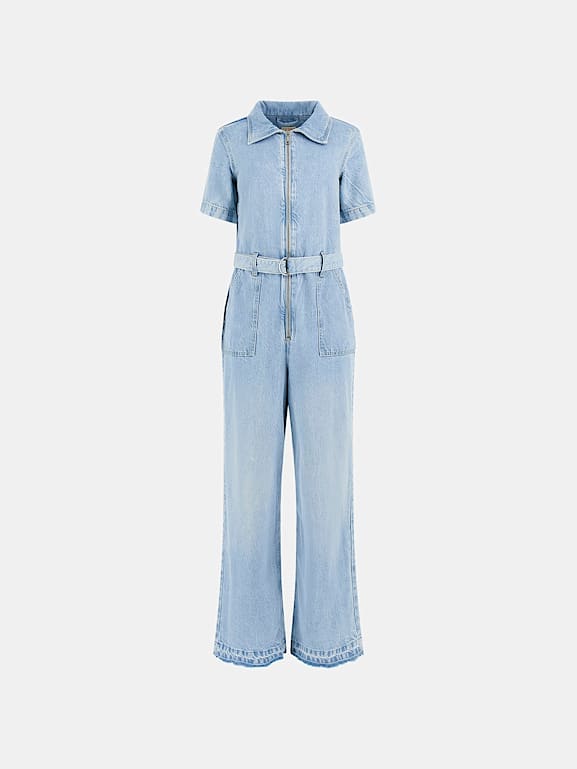 GUESS Flare denim jumpsuit Women