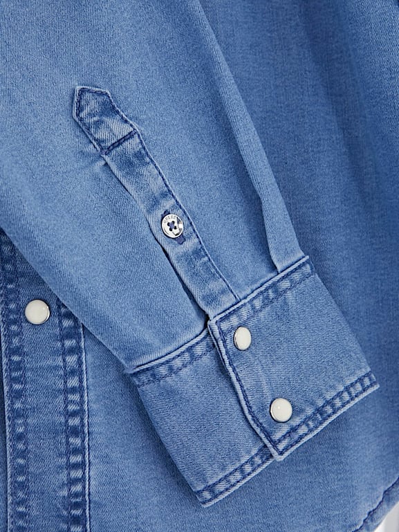 GUESS Chemise en jean decontractee Femme