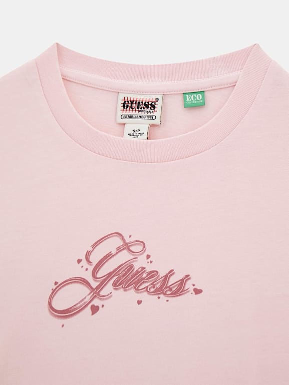 GUESS Originals Onde logolu t shirt Kad n
