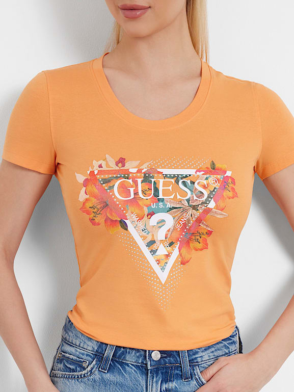 Orange guess shirt discount