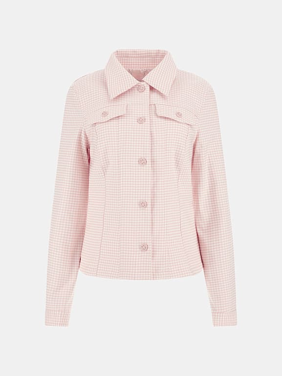 GUESS Gingham check print jacket Women