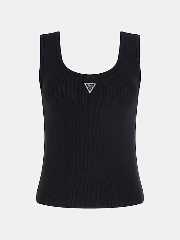 Guess black tank top shop