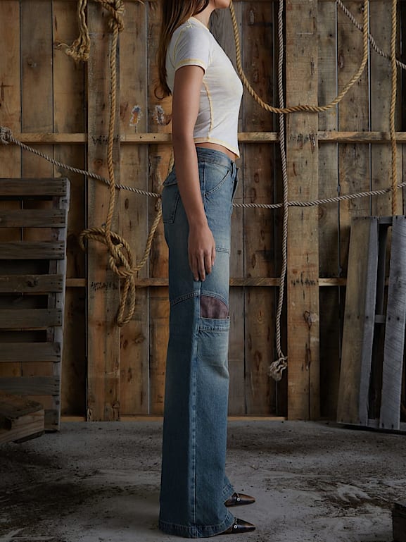 Jeans guess vita bassa online
