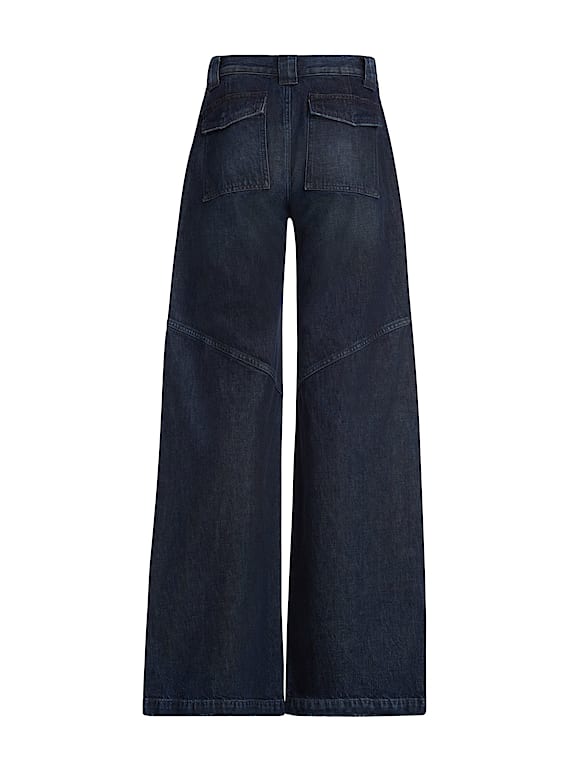 GUESS® Low rise wide leg denim pant