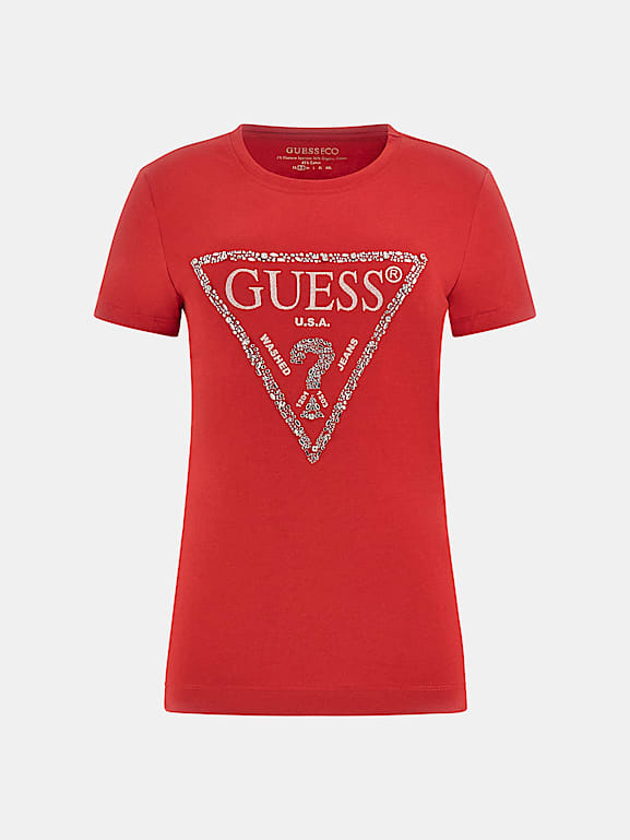 T shirt guess rouge sale