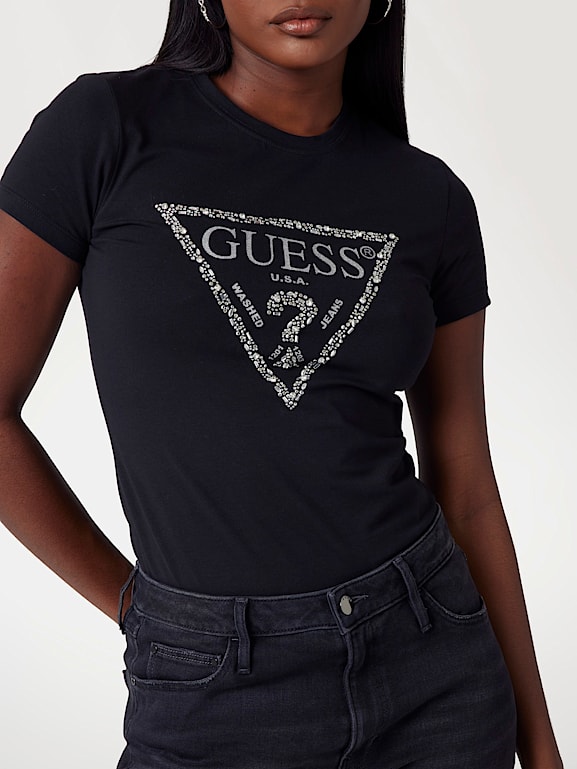GUESS SS RN TRIANGLE TEE