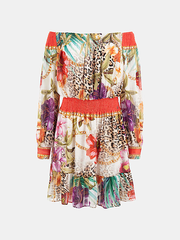 GUESS Floral print mini dress Women