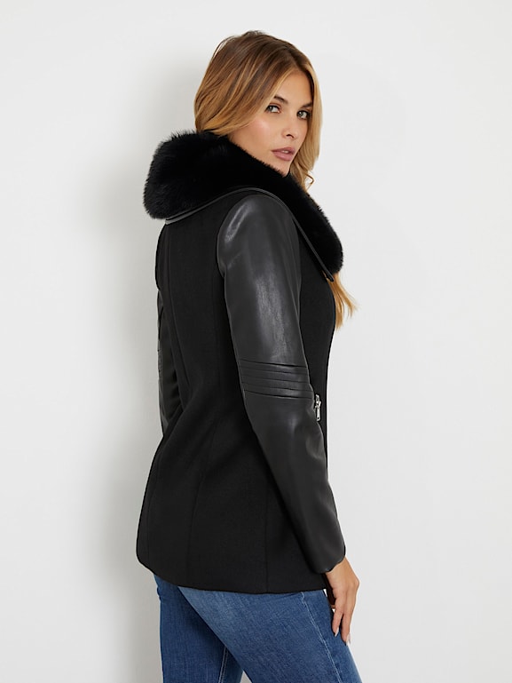 Guess knit bib walker jacket online