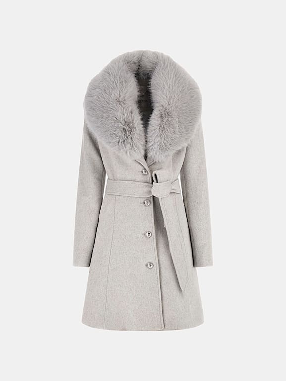 GUESS Wool blend coat Women