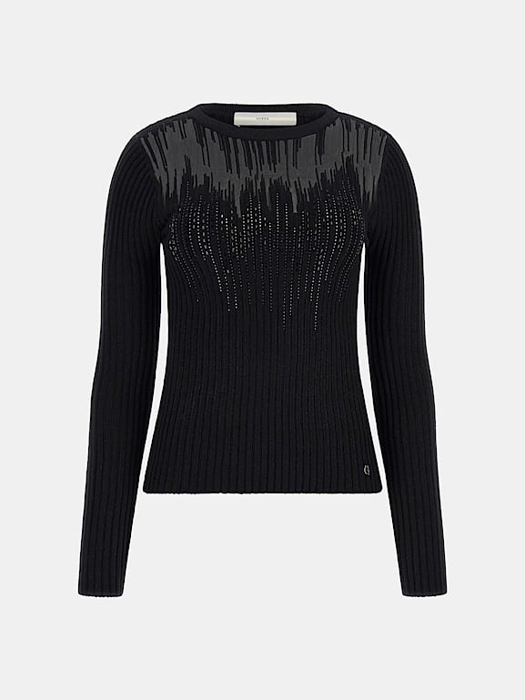 GUESS® Pull ras-du-cou avec strass