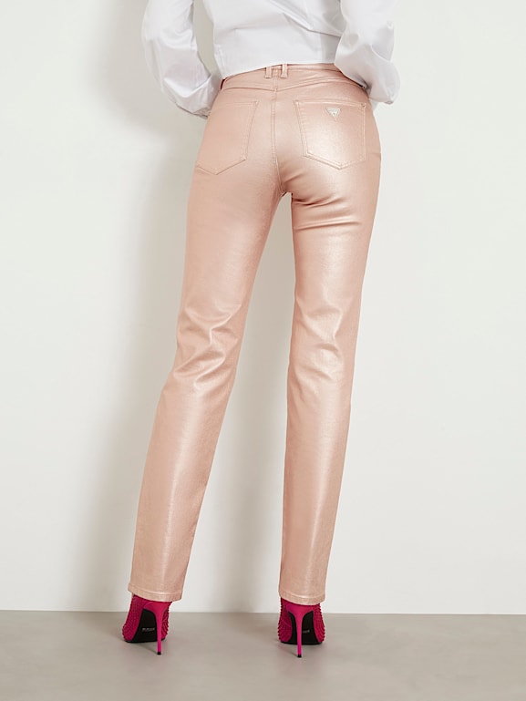 Rose gold jeggings cheap