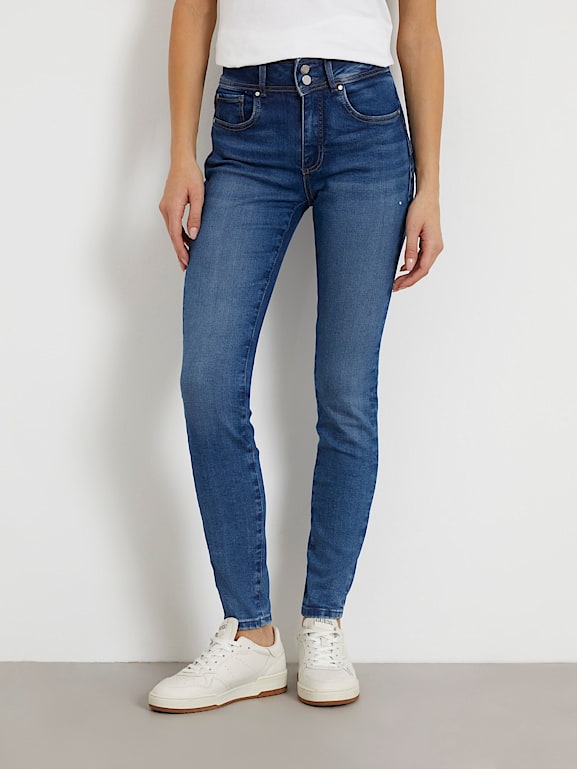 GUESS Mid rise skinny denim pant Women
