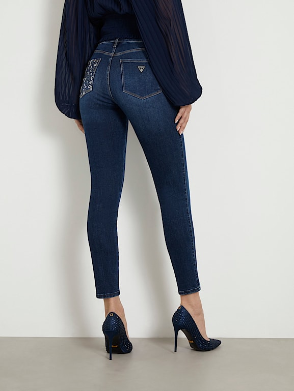 Guess mid rise jeans hot sale