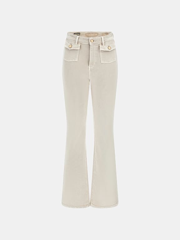 GUESS Pantalon evase taille haute